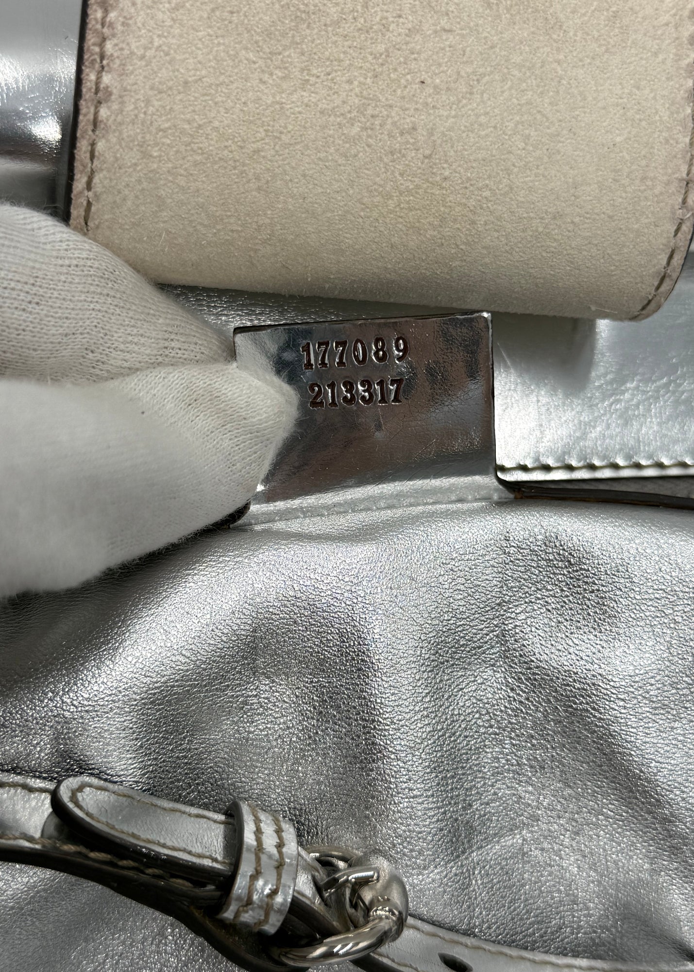 Gucci Borsa Indy Vintage Top Handle Rossa e Argento