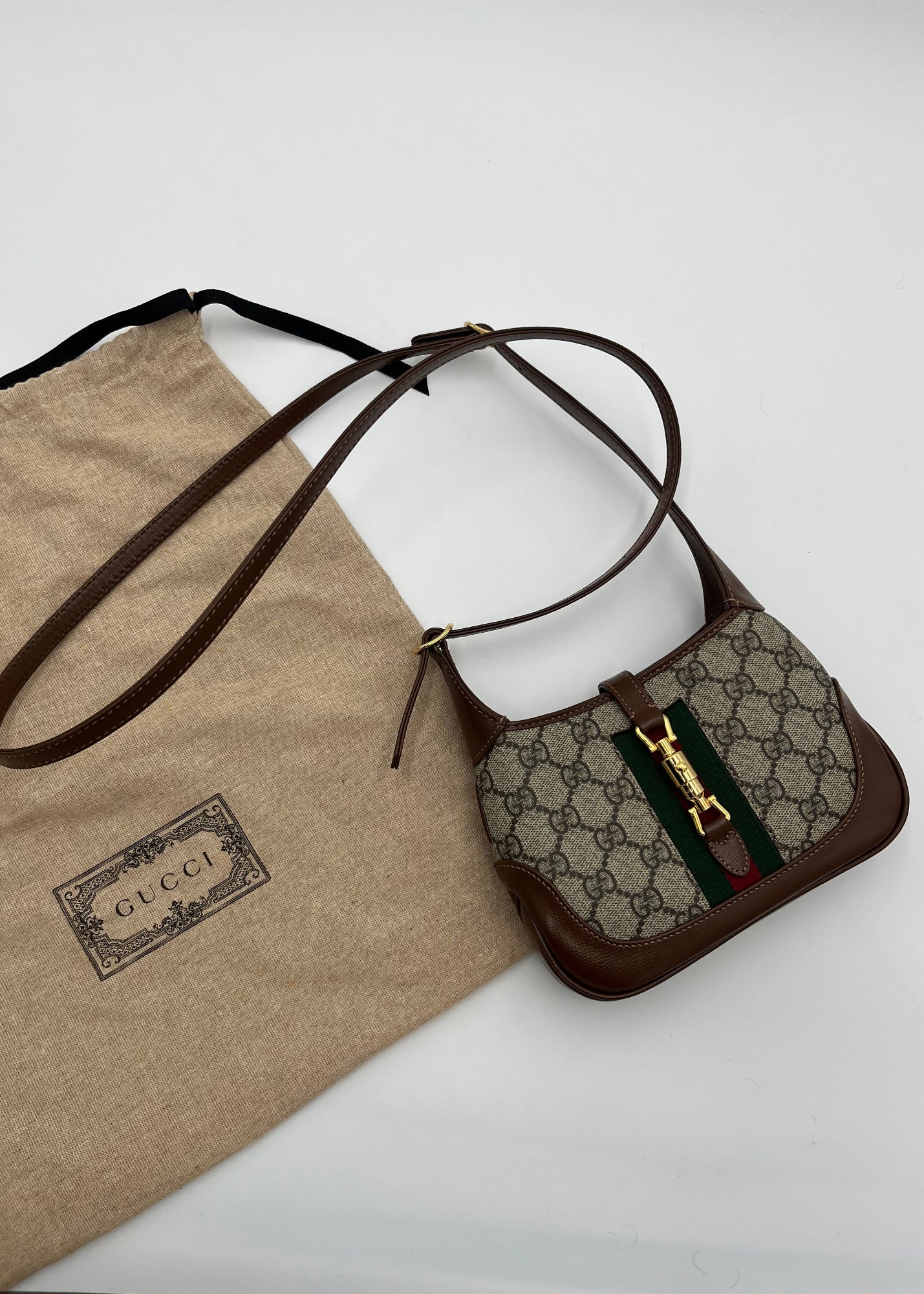 Gucci Borsa Jackie 1961 Mini in canvas GG