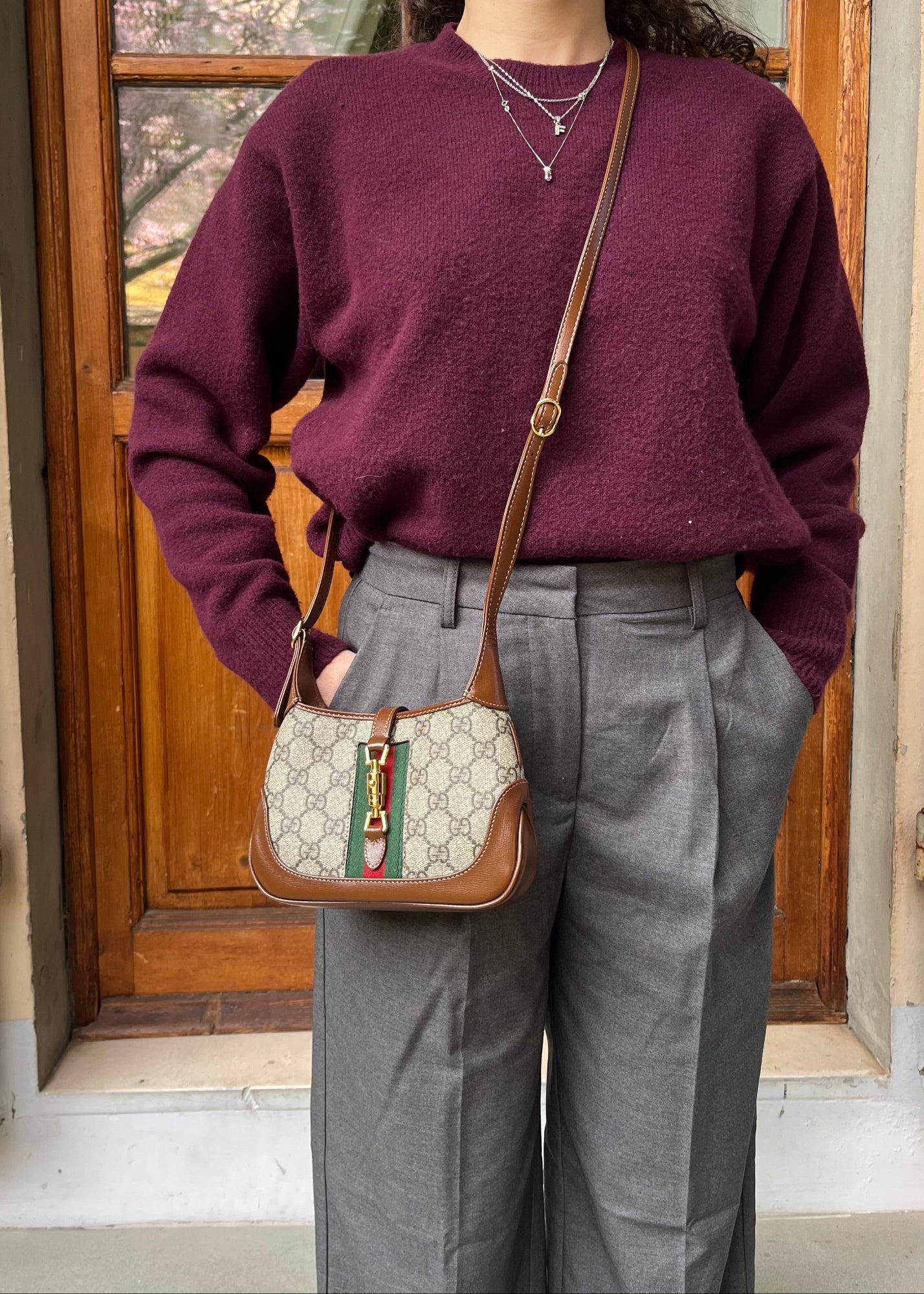 Gucci Borsa Jackie 1961 Mini in canvas GG