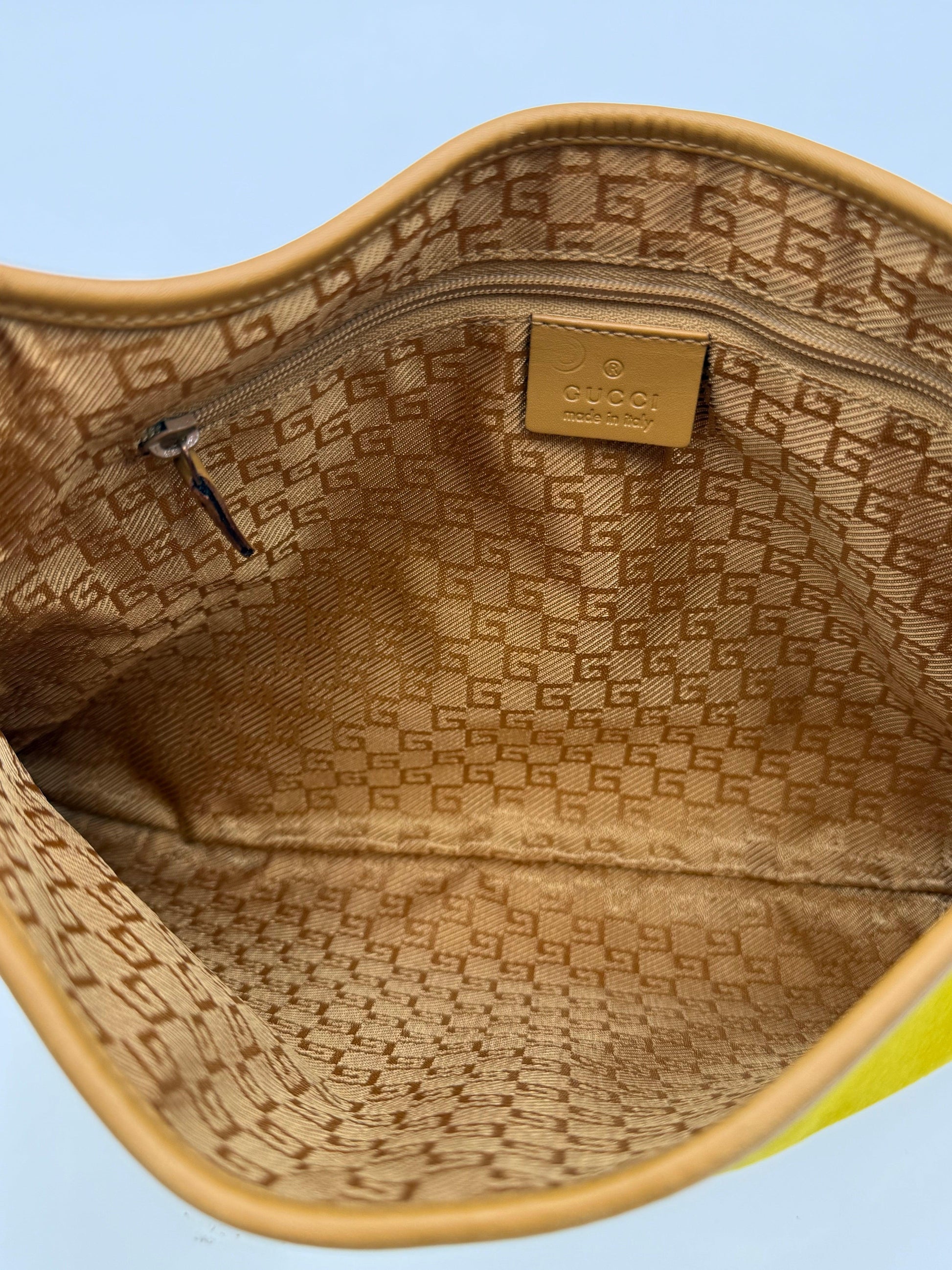 Gucci-Borsa-Jackie-Vintage-Edizione-Speciale-in-Camoscio-Giallo-e-Manico-in-Bamboo-70493947920708 - Pally Vintage Closet