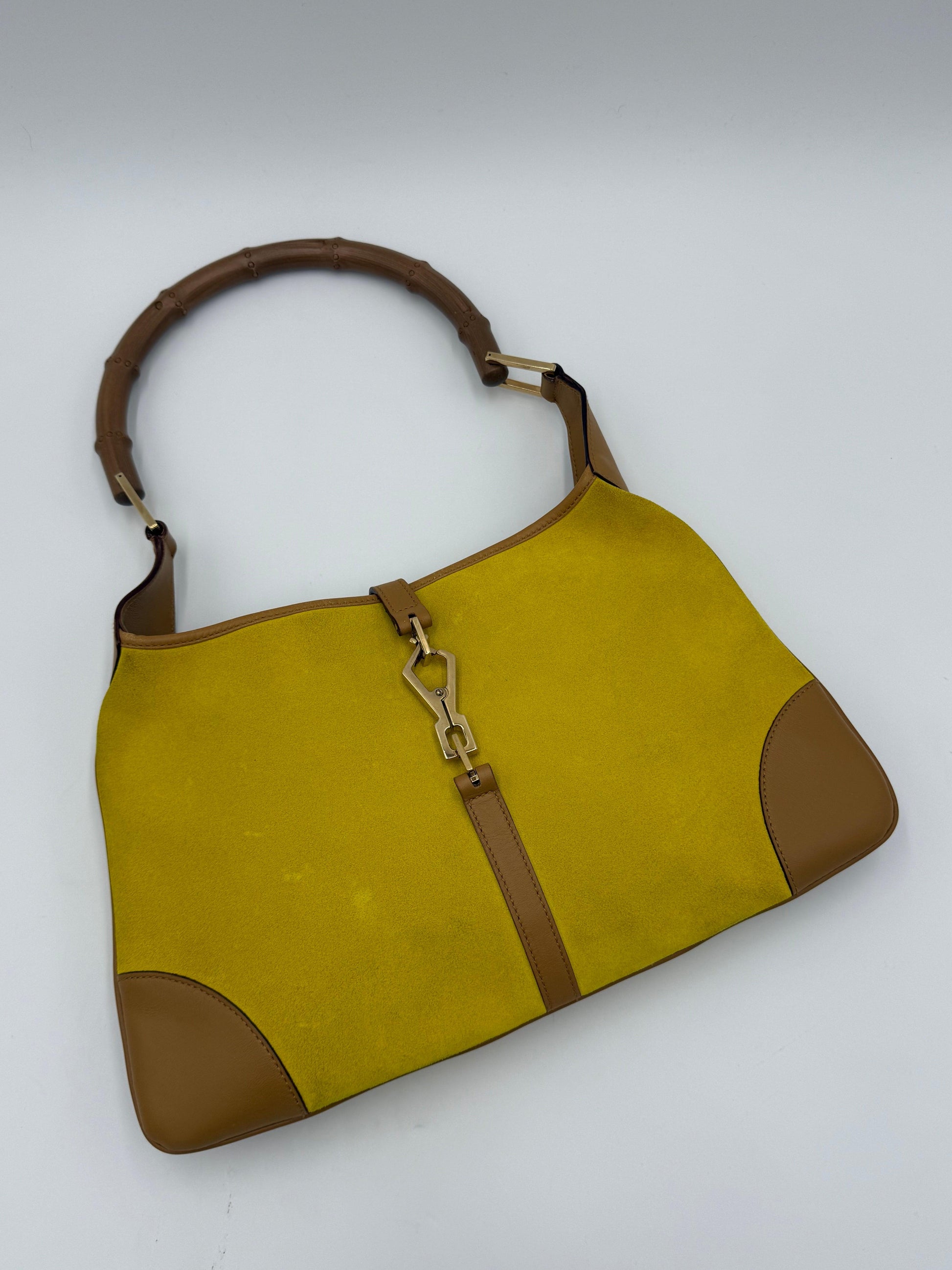 Gucci-Borsa-Jackie-Vintage-Edizione-Speciale-in-Camoscio-Giallo-e-Manico-in-Bamboo-70493948346692 - Pally Vintage Closet