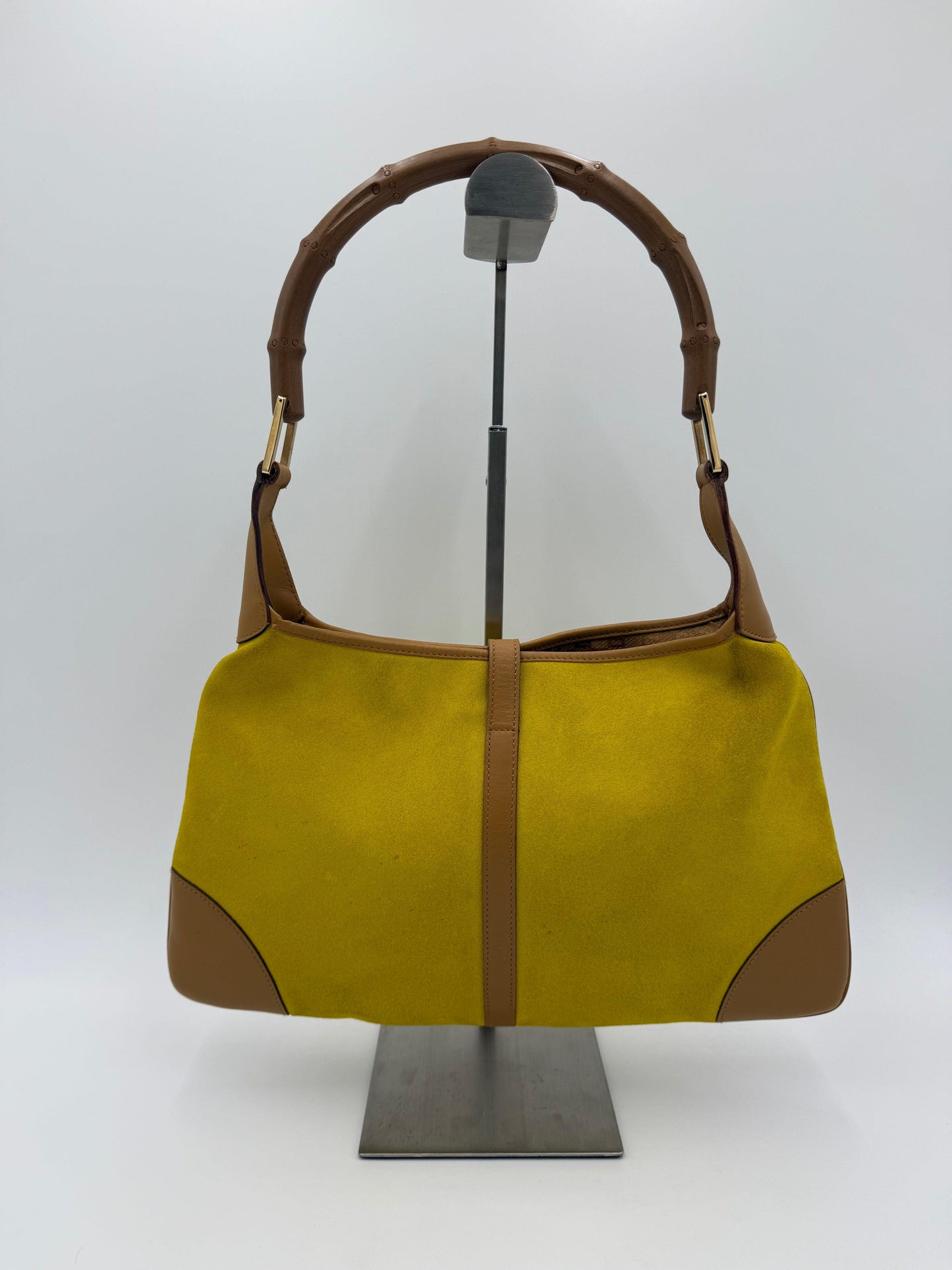 Gucci-Borsa-Jackie-Vintage-Edizione-Speciale-in-Camoscio-Giallo-e-Manico-in-Bamboo-70493948444996 - Pally Vintage Closet