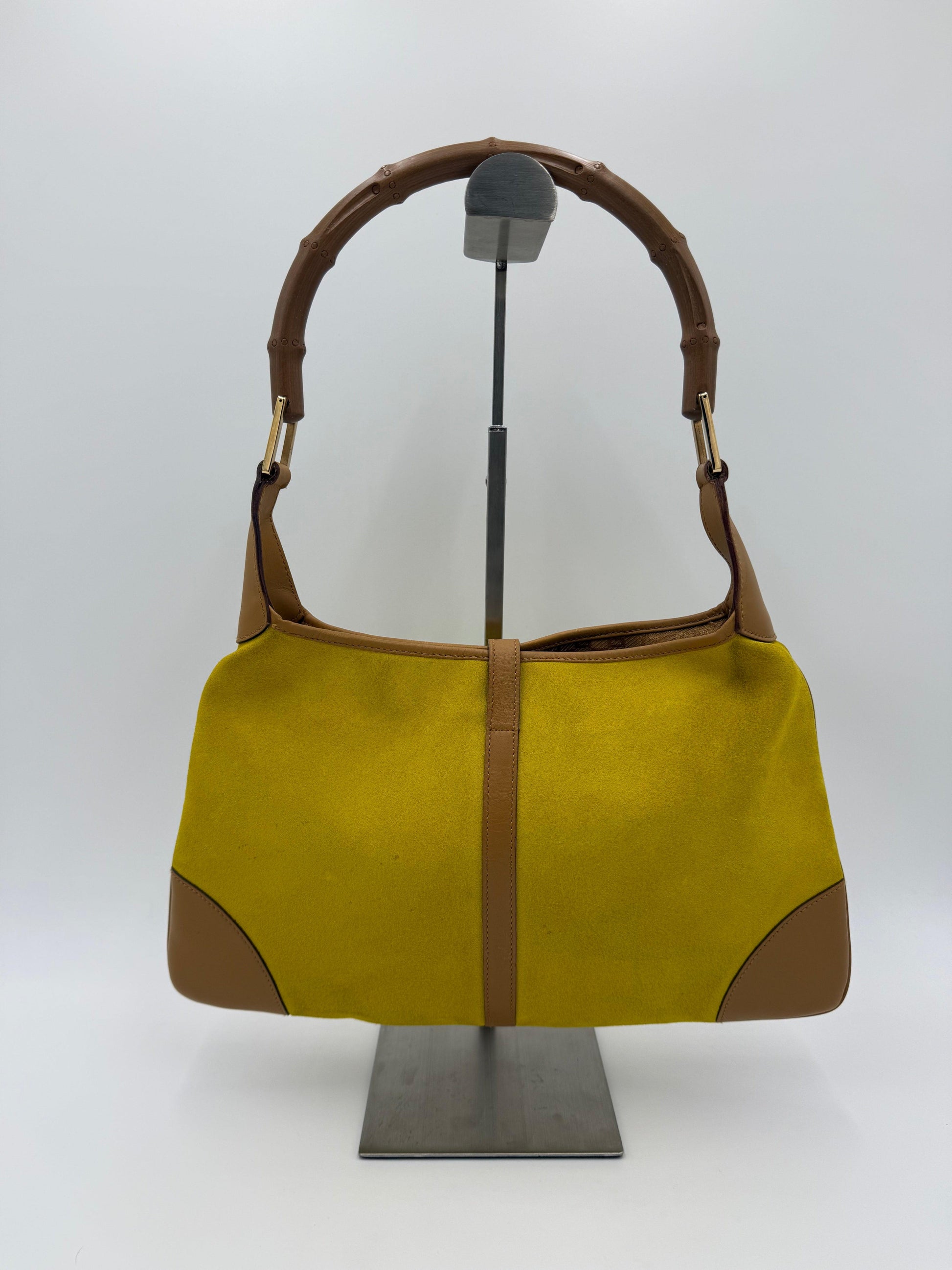 Gucci-Borsa-Jackie-Vintage-Edizione-Speciale-in-Camoscio-Giallo-e-Manico-in-Bamboo-70493948444996 - Pally Vintage Closet