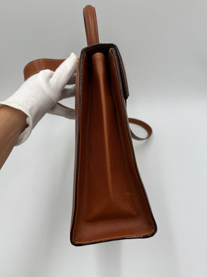 Gucci Borsa Lady Lock Vintage Top Handle in Pelle Cognac - Pally Vintage Closet