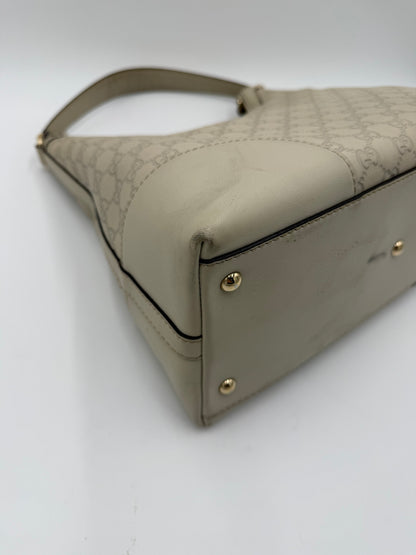 Gucci Borsa Lovely Heart Hobo in Pelle Guccissima Avorio - Pally Vintage Closet