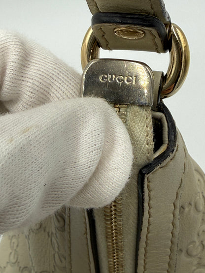 Gucci Borsa Lovely Heart Hobo in Pelle Guccissima Avorio - Pally Vintage Closet