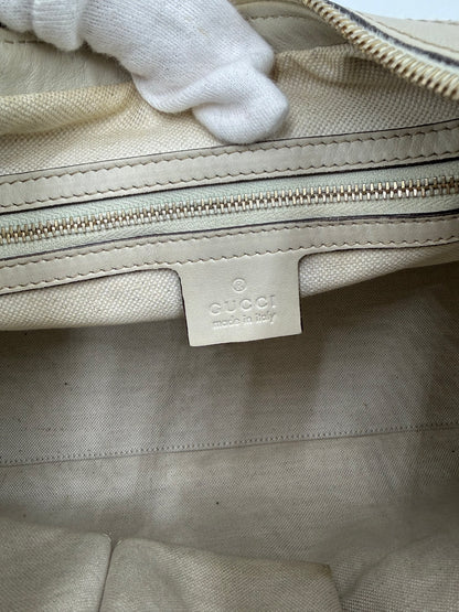 Gucci Borsa Lovely Heart Hobo in Pelle Guccissima Avorio - Pally Vintage Closet