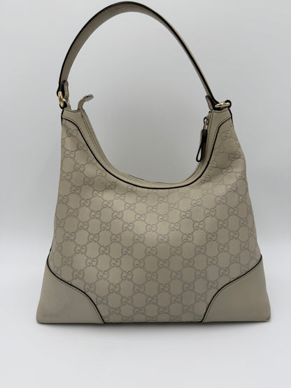 Gucci Borsa Lovely Heart Hobo in Pelle Guccissima Avorio - Pally Vintage Closet