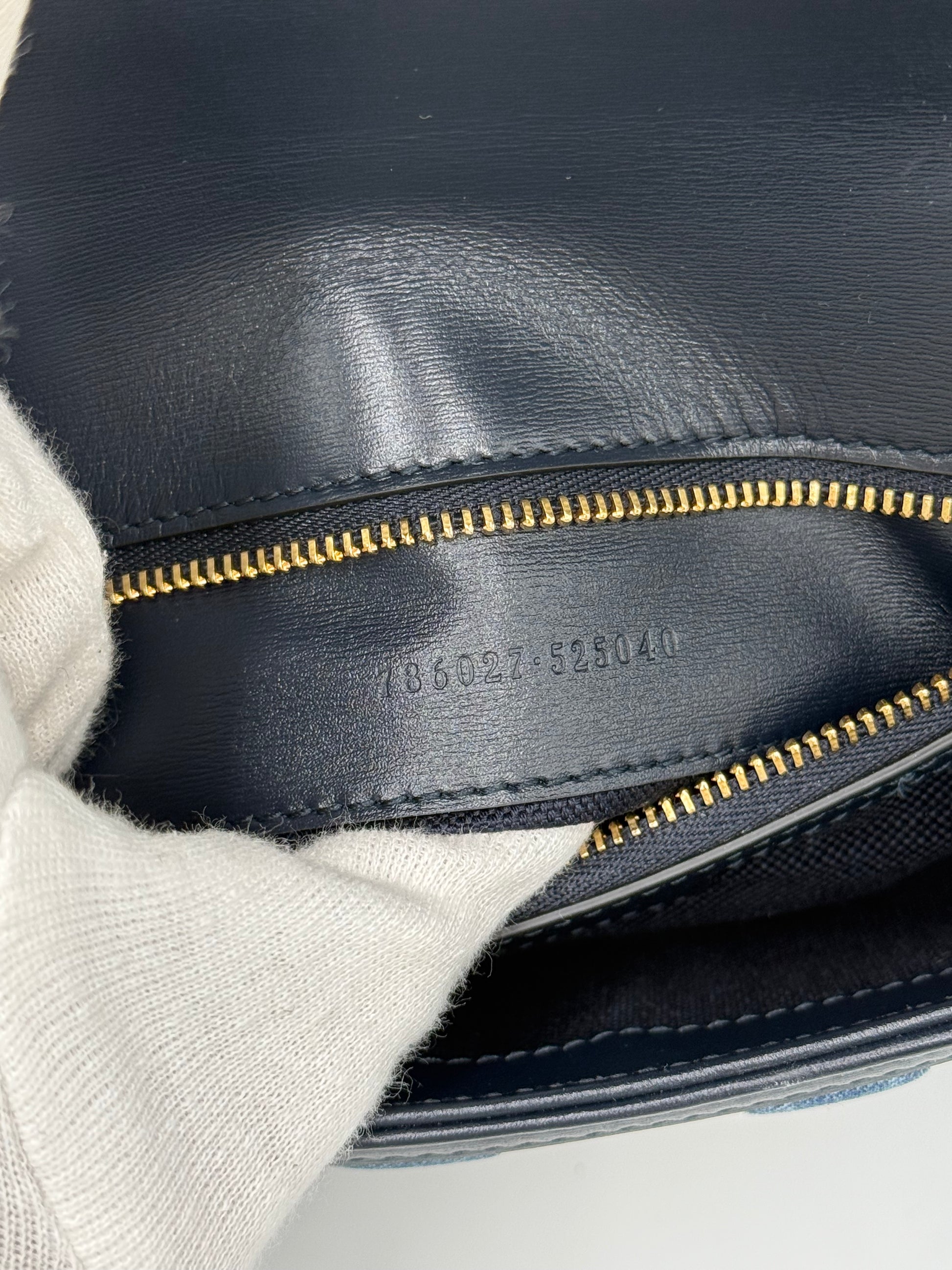 Gucci Borsa Luce a Spalla in Denim GG e Pelle - Pally Vintage Closet