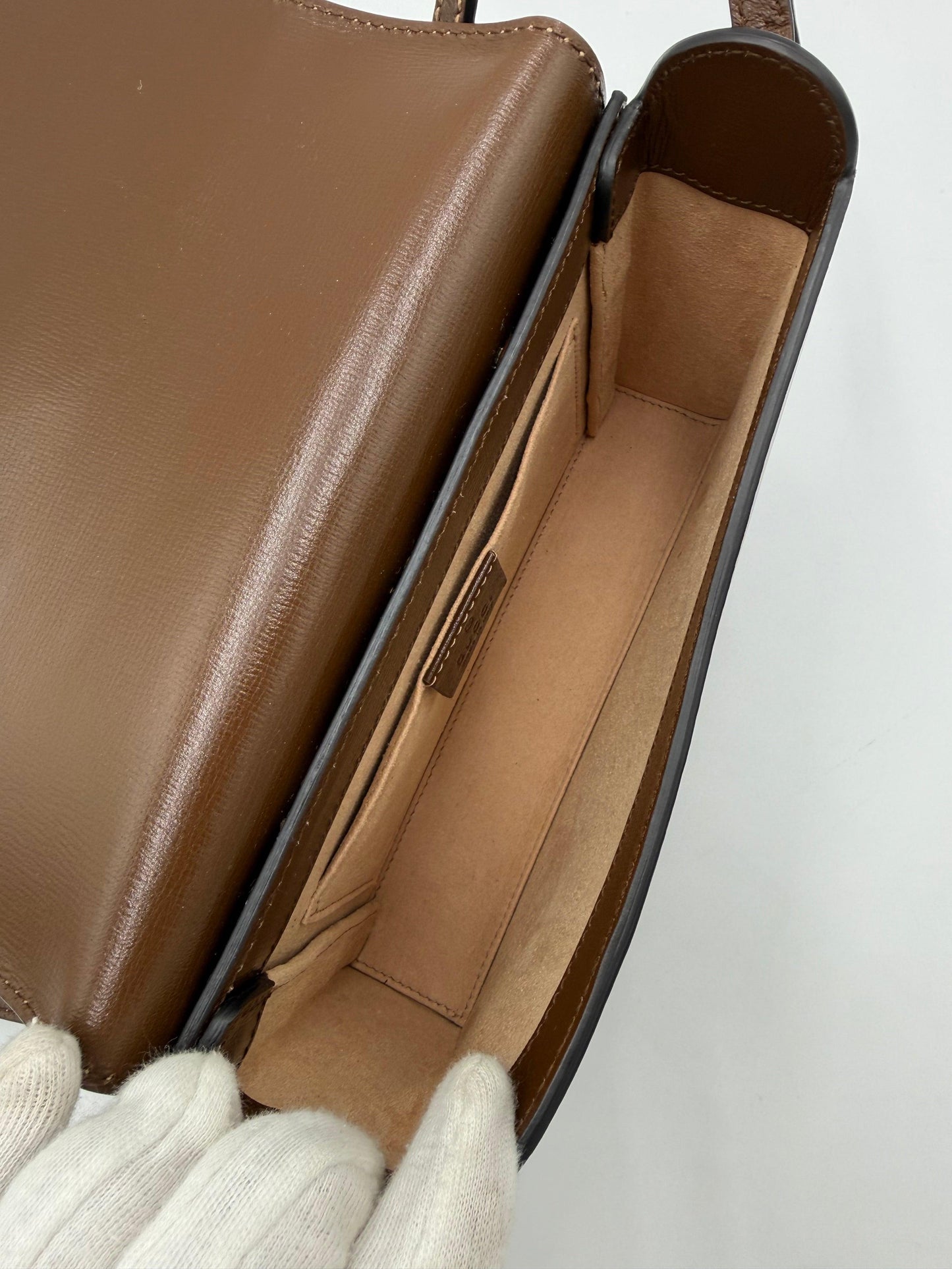 Gucci-Borsa-Script-Logo-Heart-GG-Supreme-a-Tracolla-Marrone-70420568867140 - Pally Vintage Closet