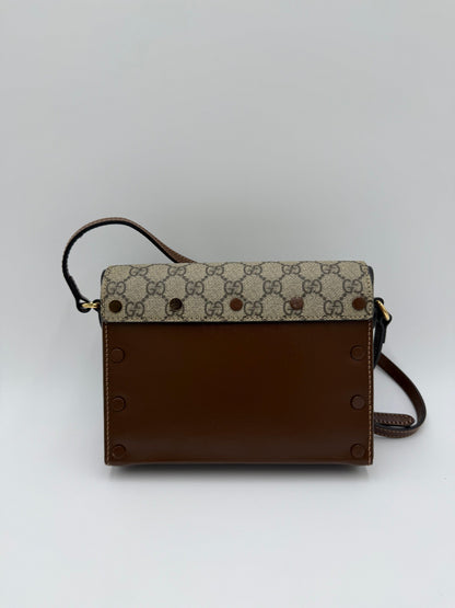Gucci-Borsa-Script-Logo-Heart-GG-Supreme-a-Tracolla-Marrone-70420569227588 - Pally Vintage Closet