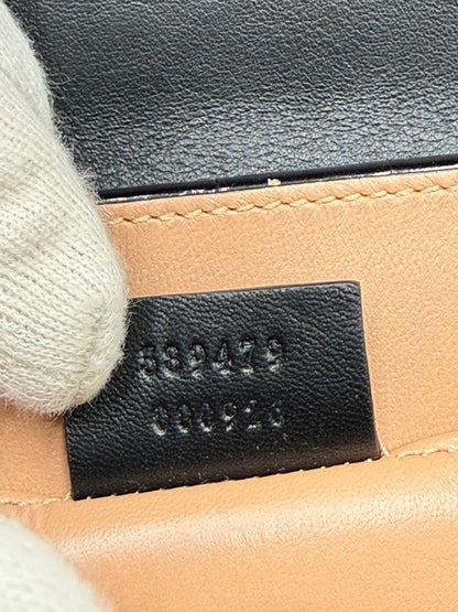 Gucci Borsa Sylvie 1969 Top Handle in Coccodrillo Lucido Nera - Pally Vintage Closet