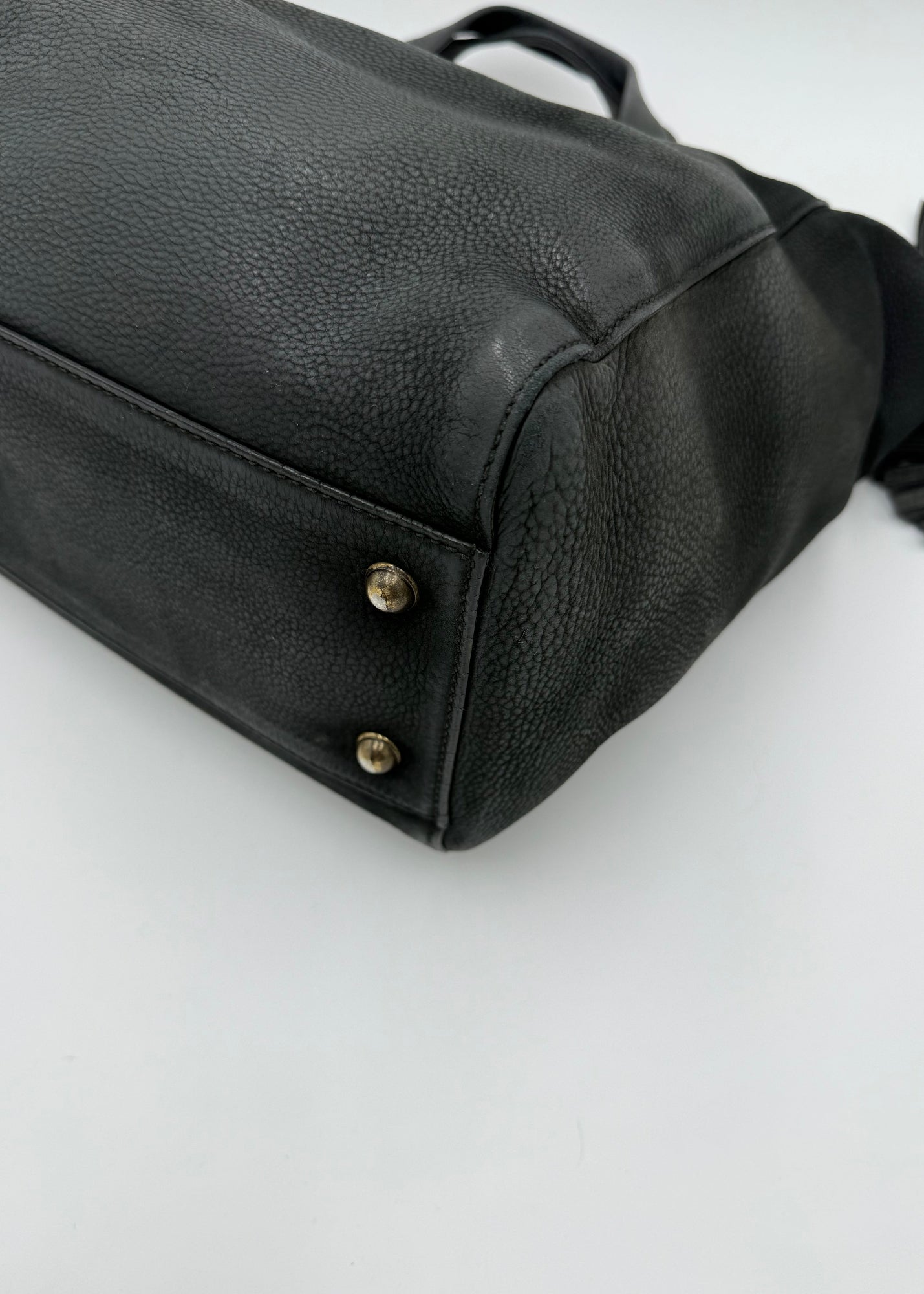 Gucci Borsa Tote Padlock Vintage Pelle Antracite