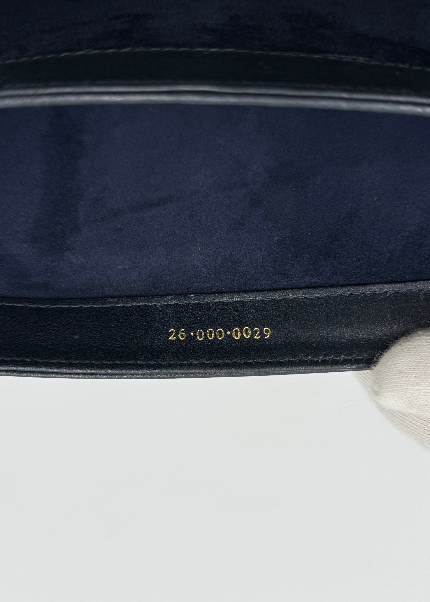 Gucci Borsa Vintage Bamboo Top Handle Blu Navy