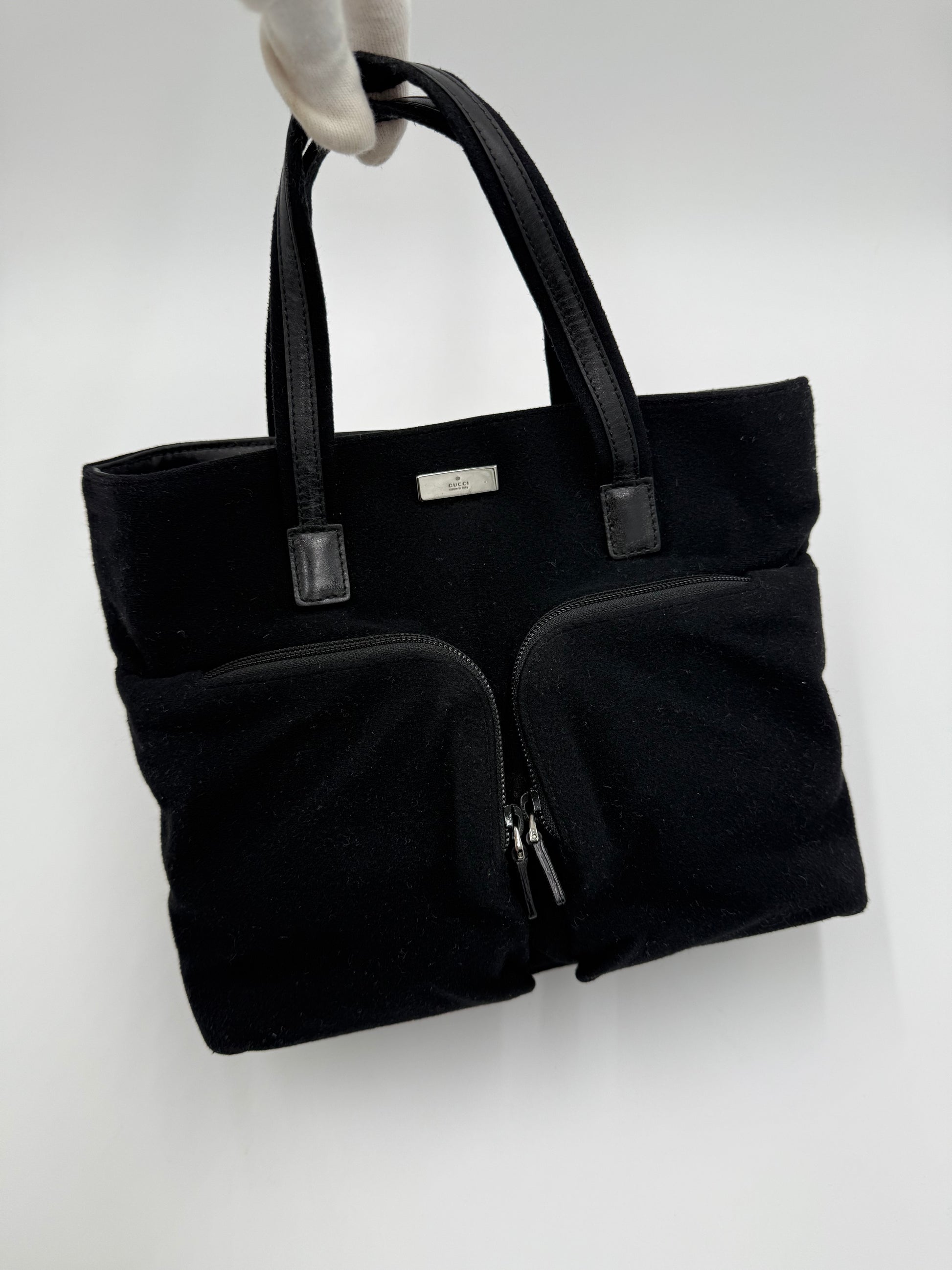 Gucci Borsa Vintage Tom Ford in Feltro Nera - Pally Vintage Closet