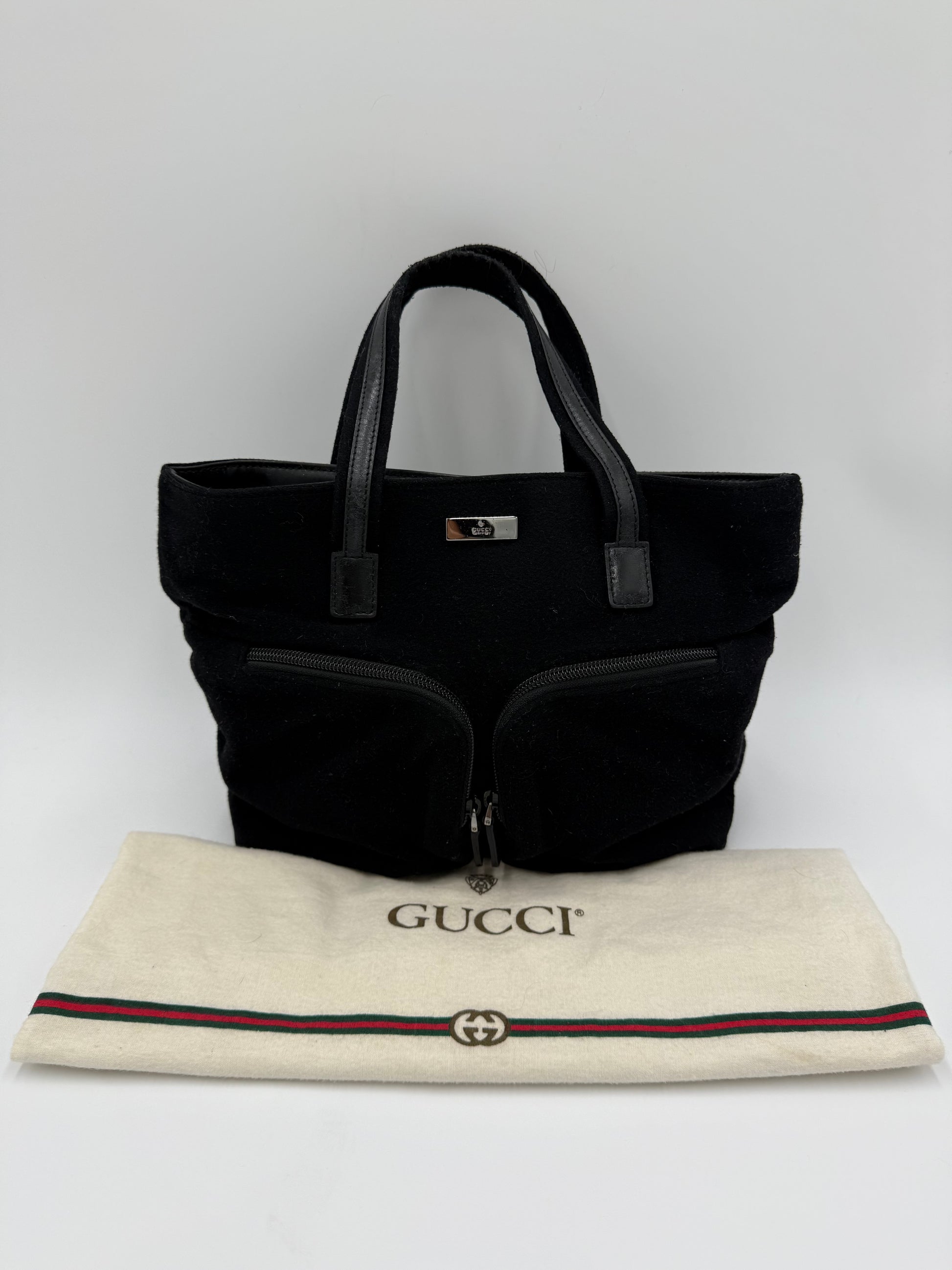 Gucci Borsa Vintage Tom Ford in Feltro Nera - Pally Vintage Closet