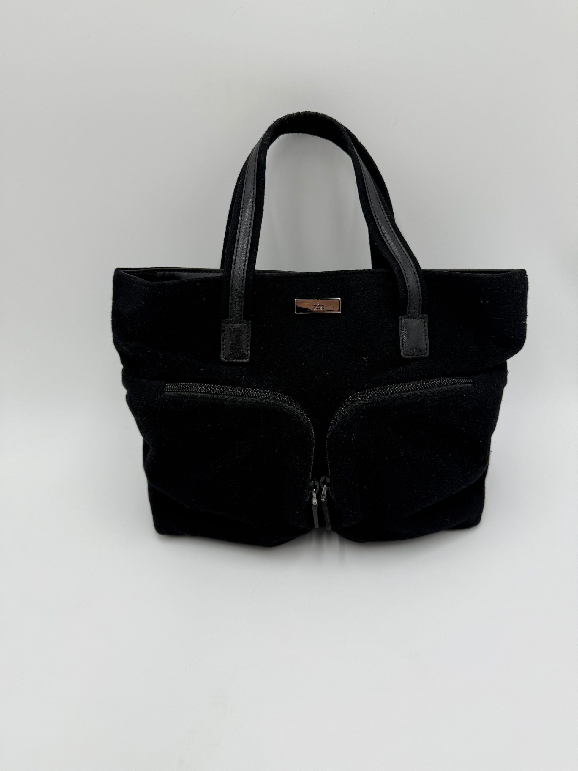 Gucci Borsa Vintage Tom Ford in Feltro Nera Pally Vintage Closet