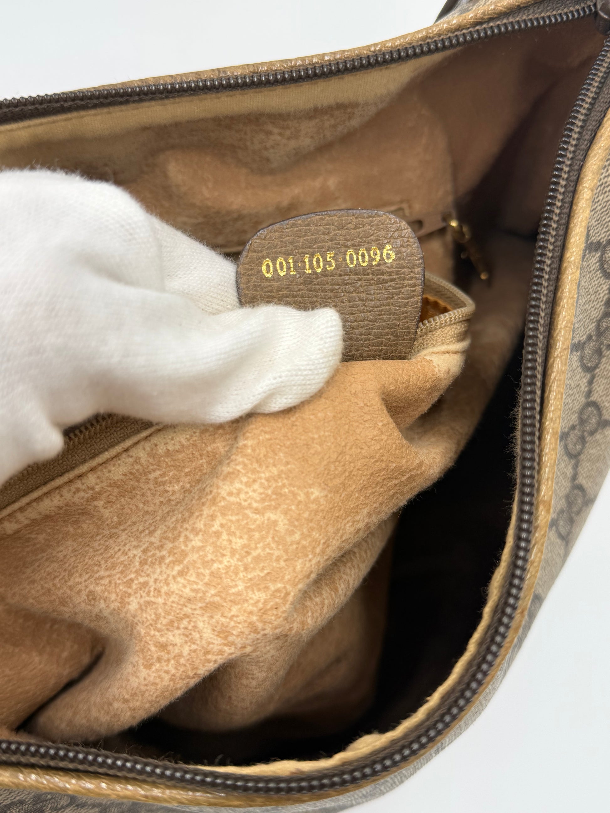 Gucci Borsa Vintage a Tracolla in Tela Monogram GG Marrone - Pally Vintage Closet