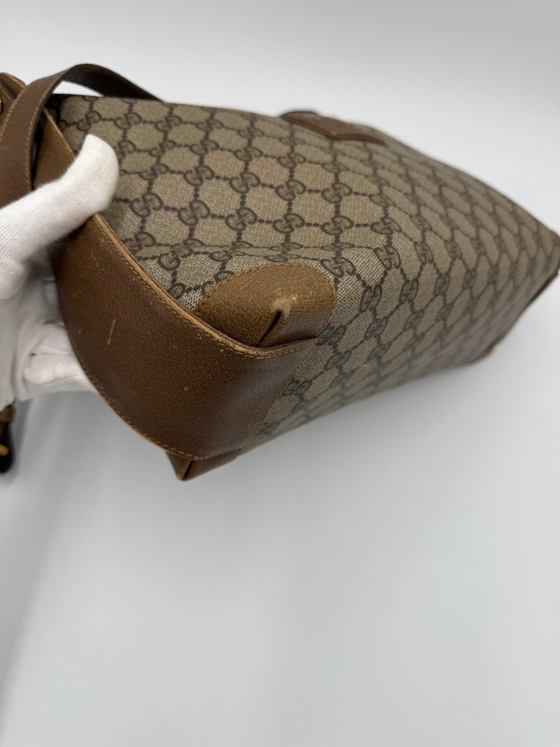 Gucci Borsa Vintage a Tracolla in Tela Monogram GG Marrone - Pally Vintage Closet