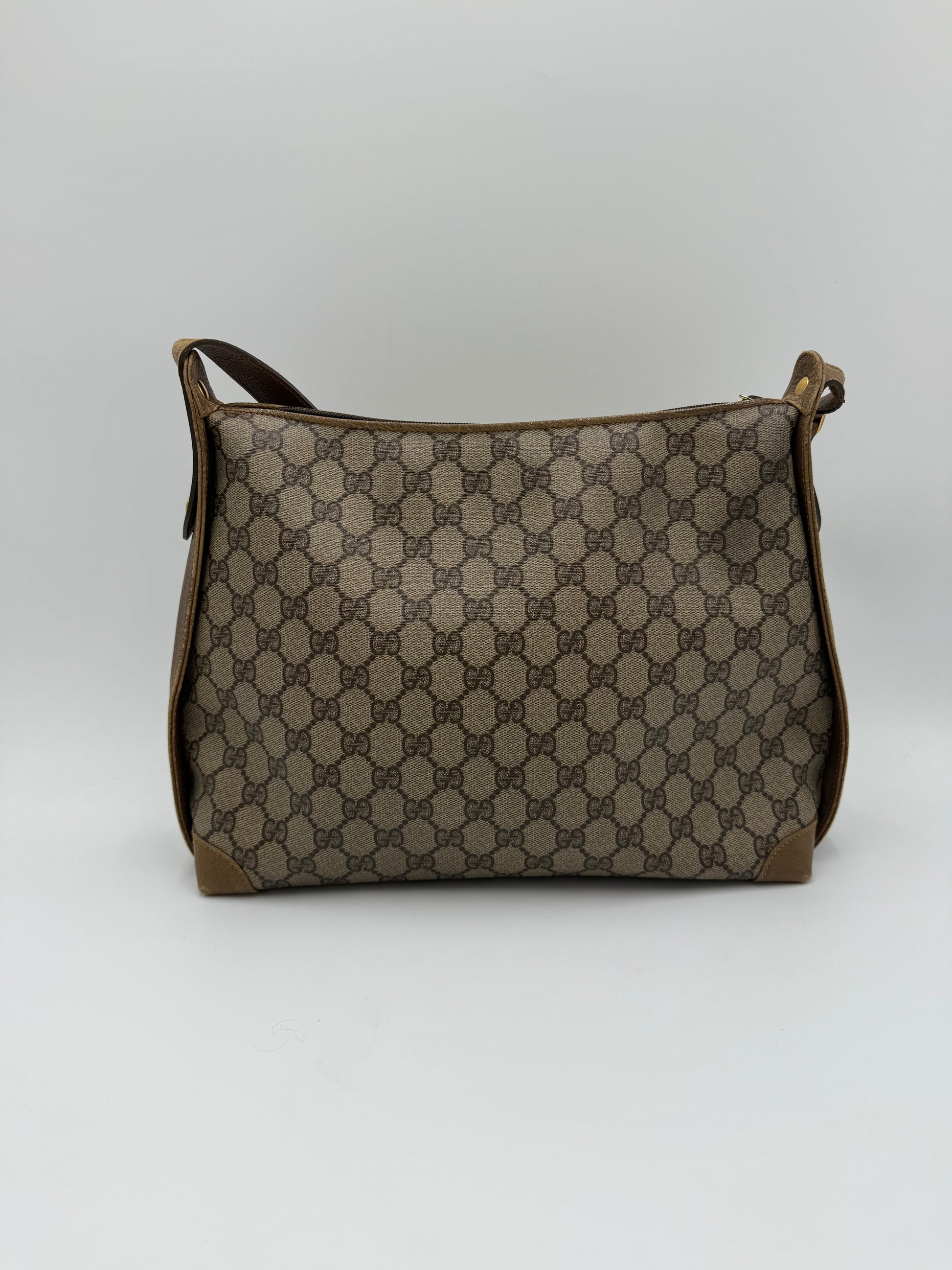 Gucci Borsa Vintage a Tracolla in Tela Monogram GG Marrone - Pally Vintage Closet