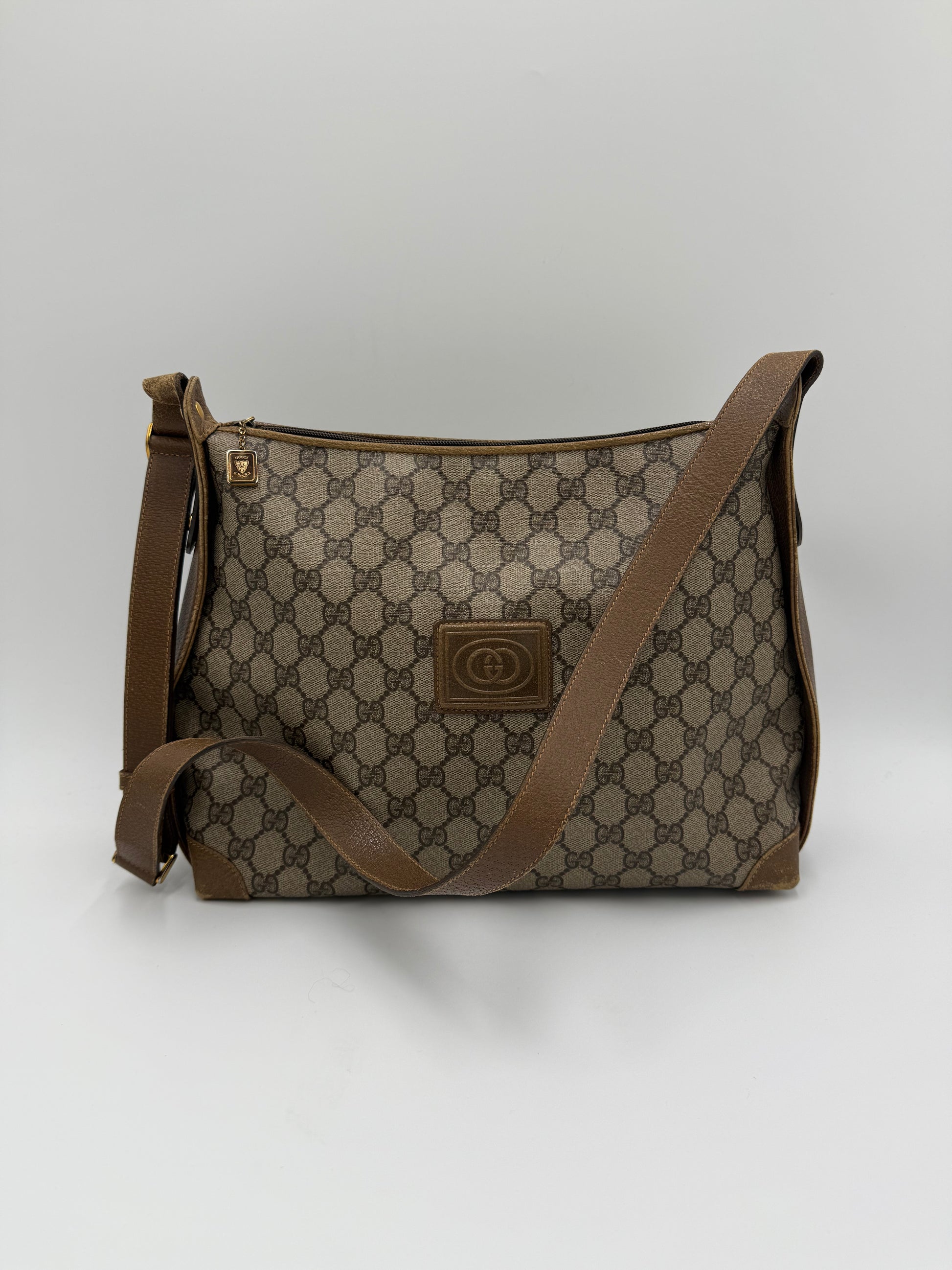 Gucci Borsa Vintage a Tracolla in Tela Monogram GG Marrone - Pally Vintage Closet