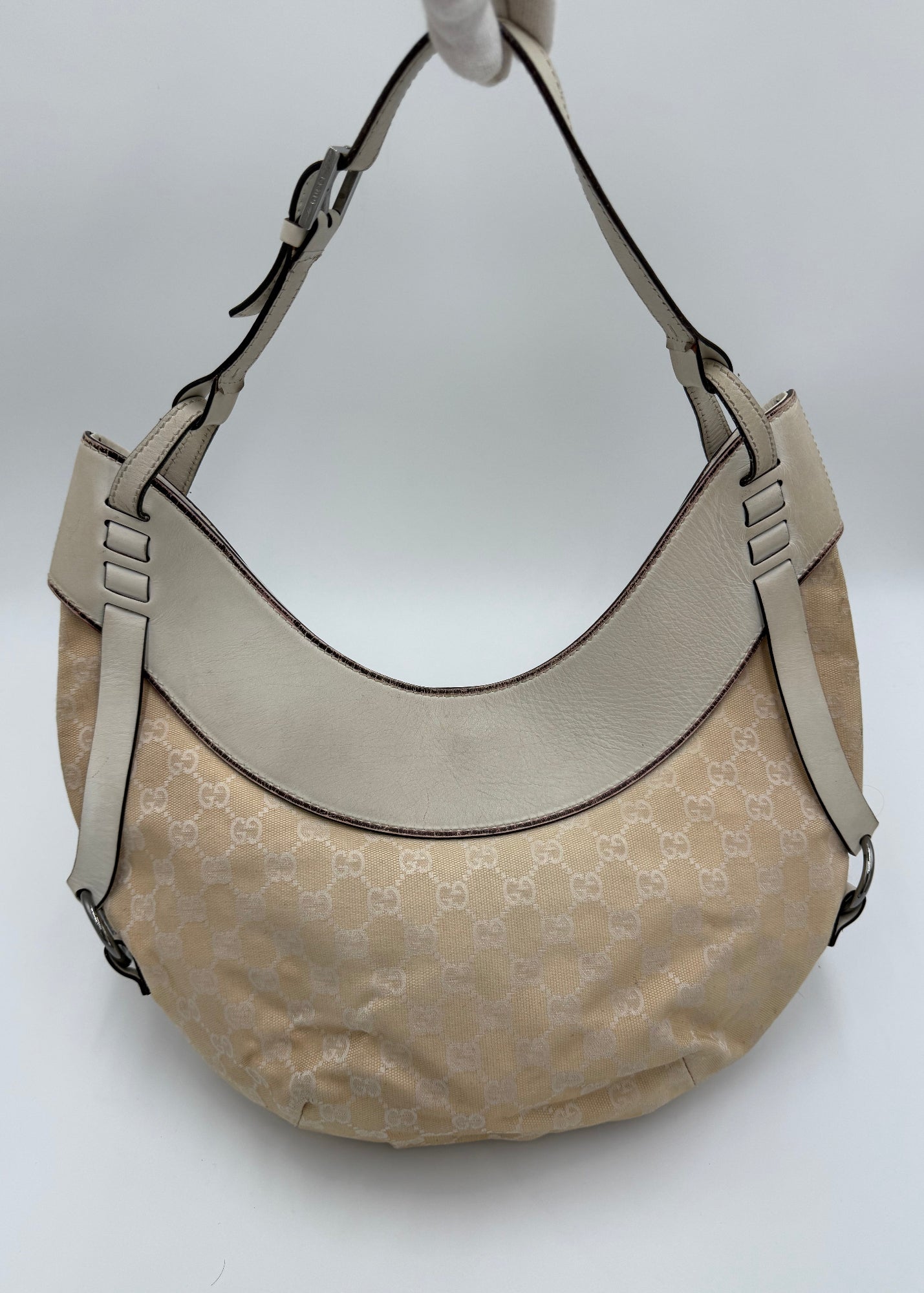 Gucci Borsa Vintage in tela Monogram Avorio
