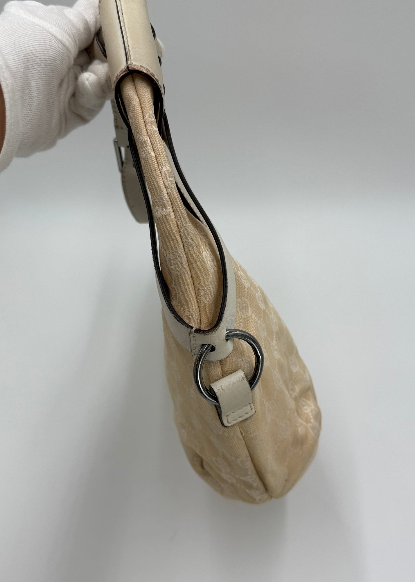 Gucci Borsa Vintage in tela Monogram Avorio