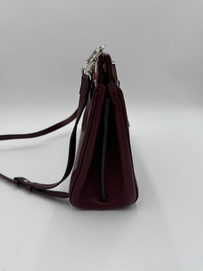 Gucci Borsa Zumi Tote in Pelle Granulata Bordeaux - Pally Vintage Closet