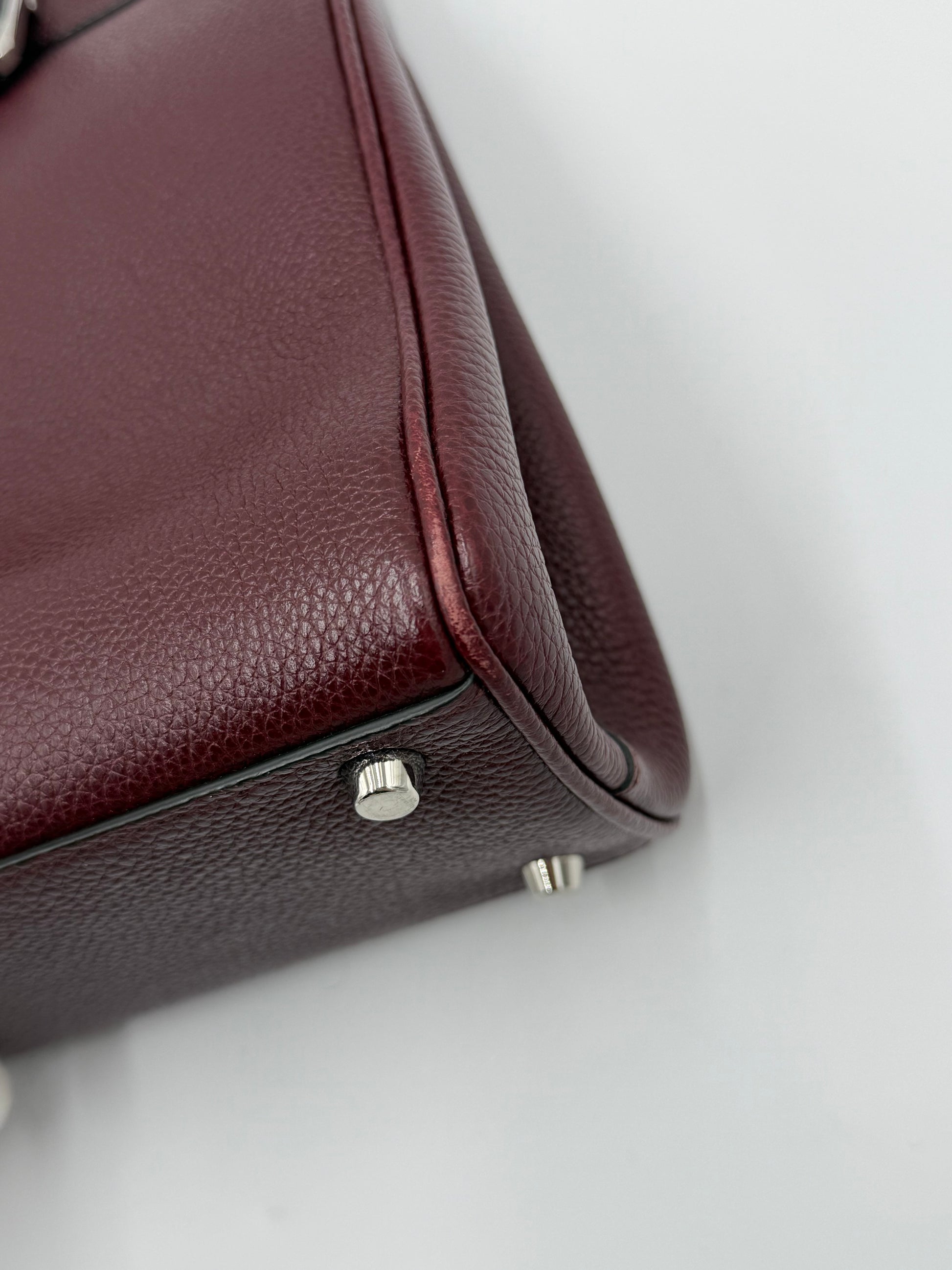 Gucci Borsa Zumi Tote in Pelle Granulata Bordeaux - Pally Vintage Closet