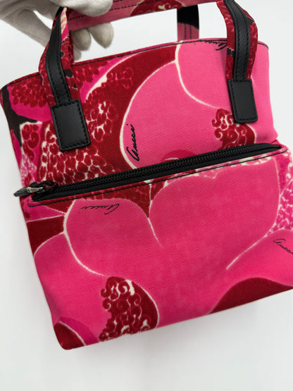 Gucci Borsa a Mano Vintage 1999 Acid Flower in Tela Floreale - Pally Vintage Closet
