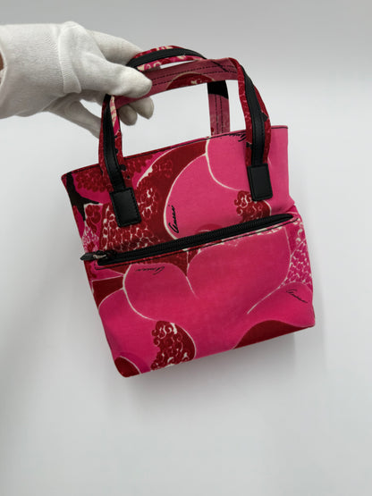 Gucci Borsa a Mano Vintage 1999 Acid Flower in Tela Floreale - Pally Vintage Closet