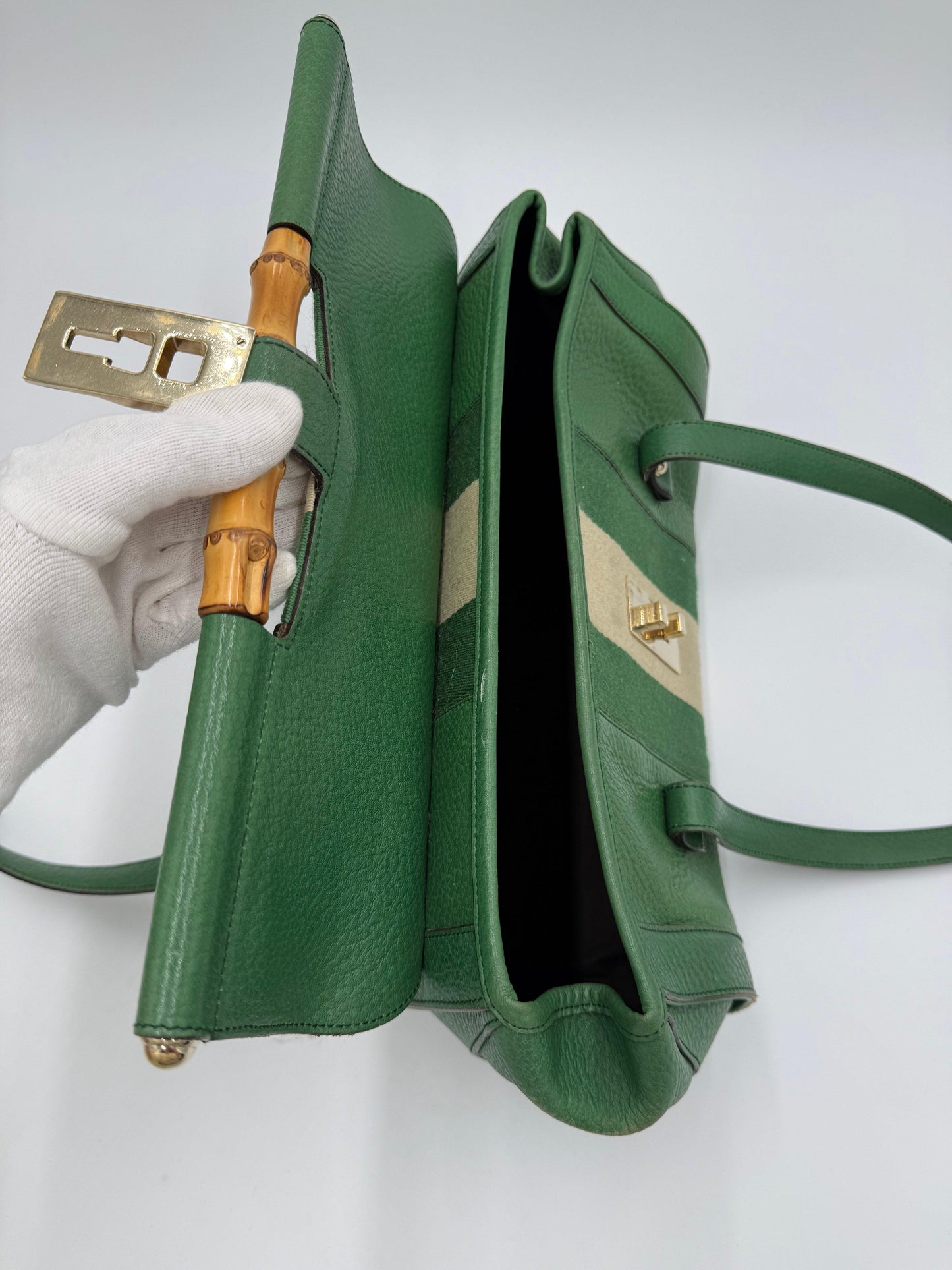 Gucci Borsa a Spalla Bamboo Bullet by Tom Ford Verde - Pally Vintage Closet