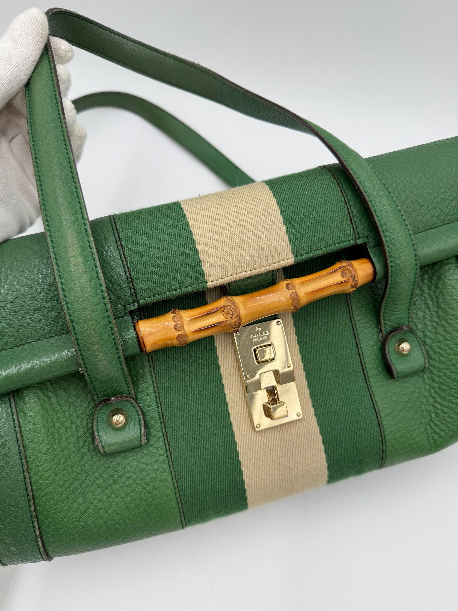 Gucci Borsa a Spalla Bamboo Bullet by Tom Ford Verde - Pally Vintage Closet