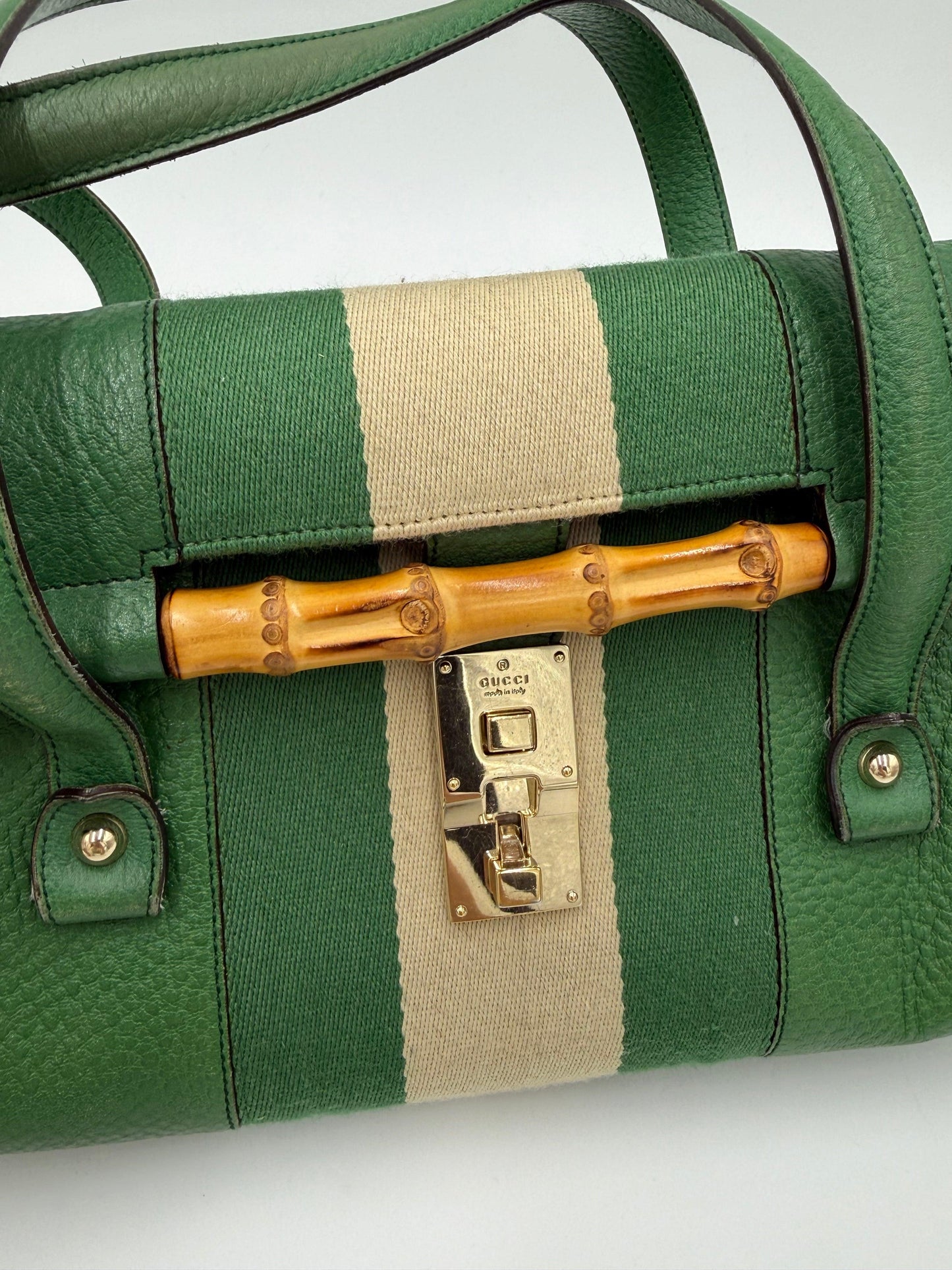 Gucci Borsa a Spalla Bamboo Bullet by Tom Ford Verde - Pally Vintage Closet