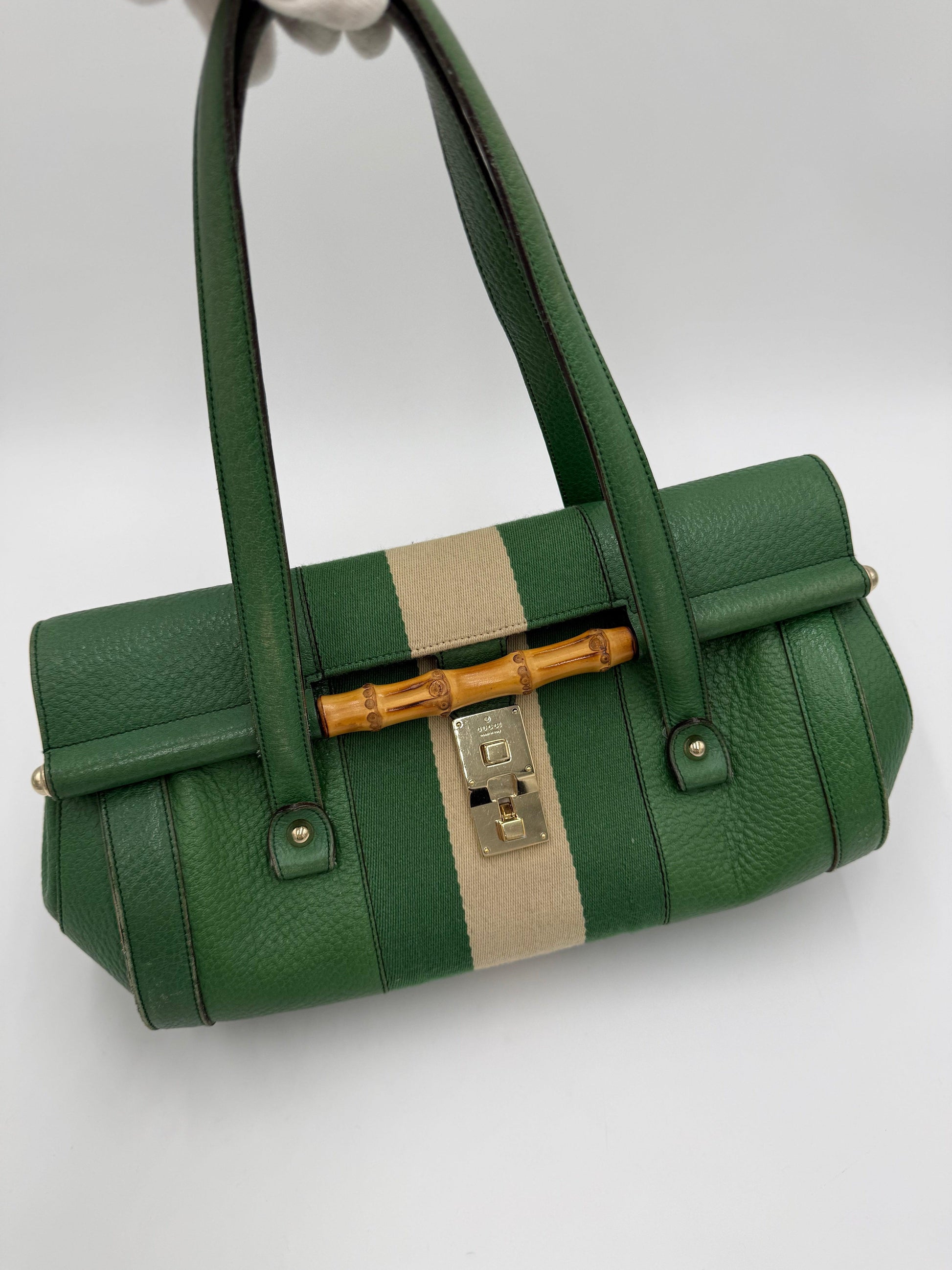 Gucci Borsa a Spalla Bamboo Bullet by Tom Ford Verde - Pally Vintage Closet