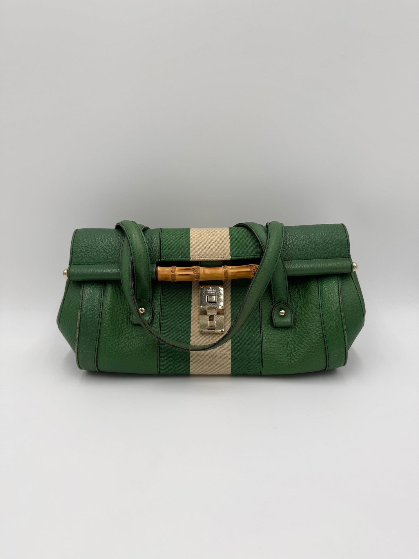 Gucci Borsa a Spalla Bamboo Bullet by Tom Ford Verde - Pally Vintage Closet