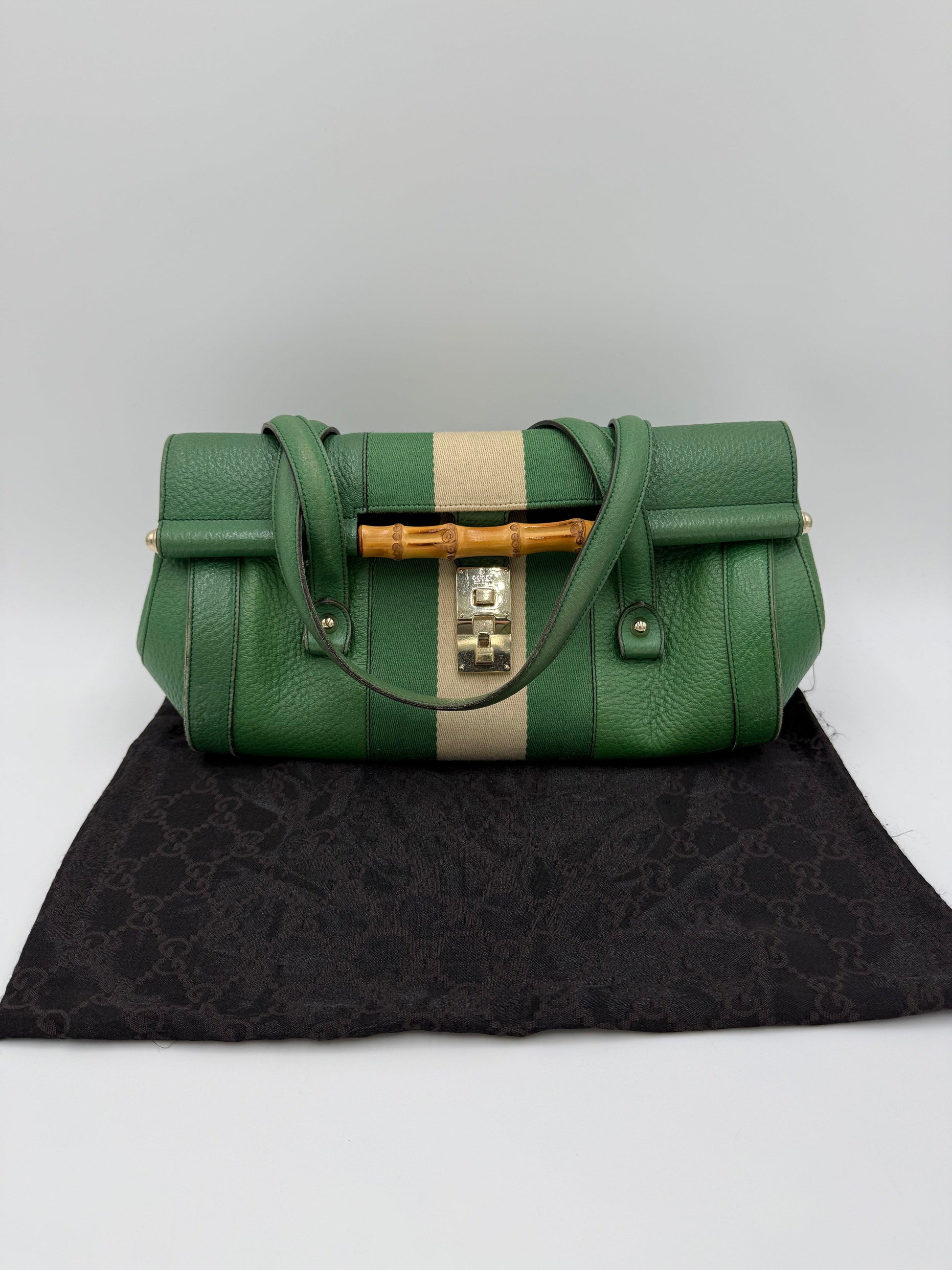 Gucci Borsa a Spalla Bamboo Bullet by Tom Ford Verde - Pally Vintage Closet