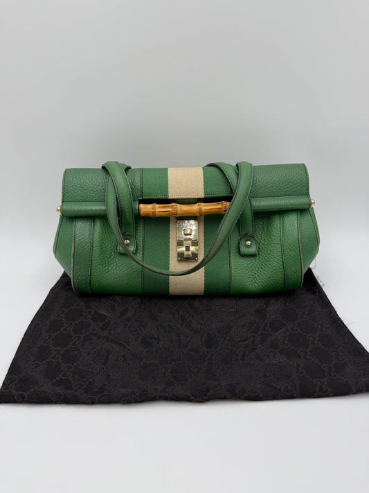 Gucci Borsa a Spalla Bamboo Bullet by Tom Ford Verde - Pally Vintage Closet