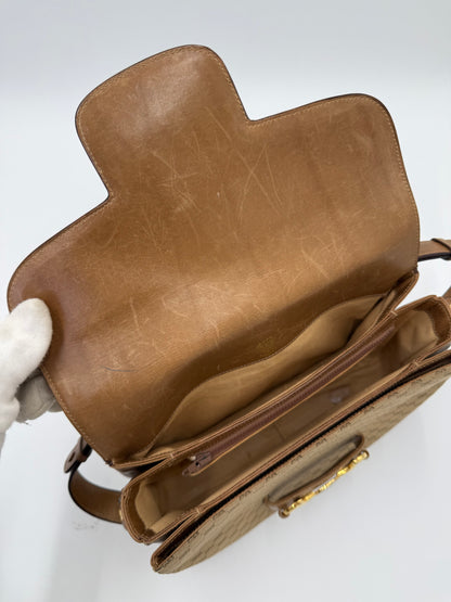 Gucci Borsa a Spalla Horsebit Vintage con Logo GG Beige - Pally Vintage Closet