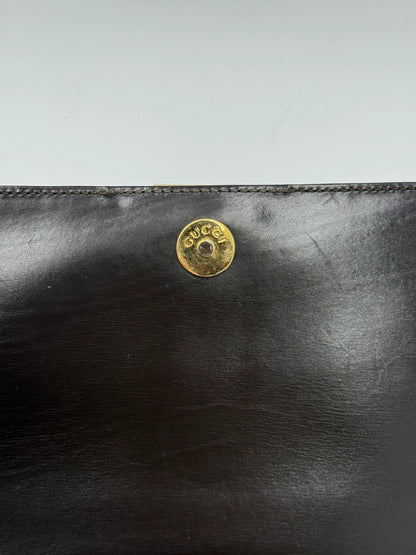 Gucci-Borsa-a-Spalla-Vintage-in-Camoscio-e-Pelle-Marrone-69515614716228 - Pally Vintage Closet