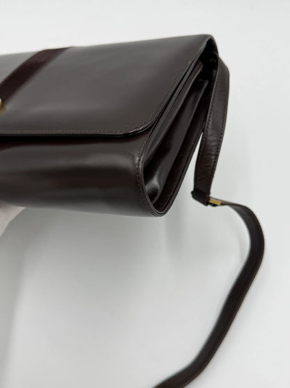 Gucci-Borsa-a-Spalla-Vintage-in-Camoscio-e-Pelle-Marrone-69515614814532 - Pally Vintage Closet