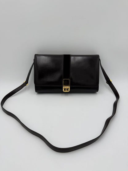 Gucci-Borsa-a-Spalla-Vintage-in-Camoscio-e-Pelle-Marrone-69515614978372 - Pally Vintage Closet