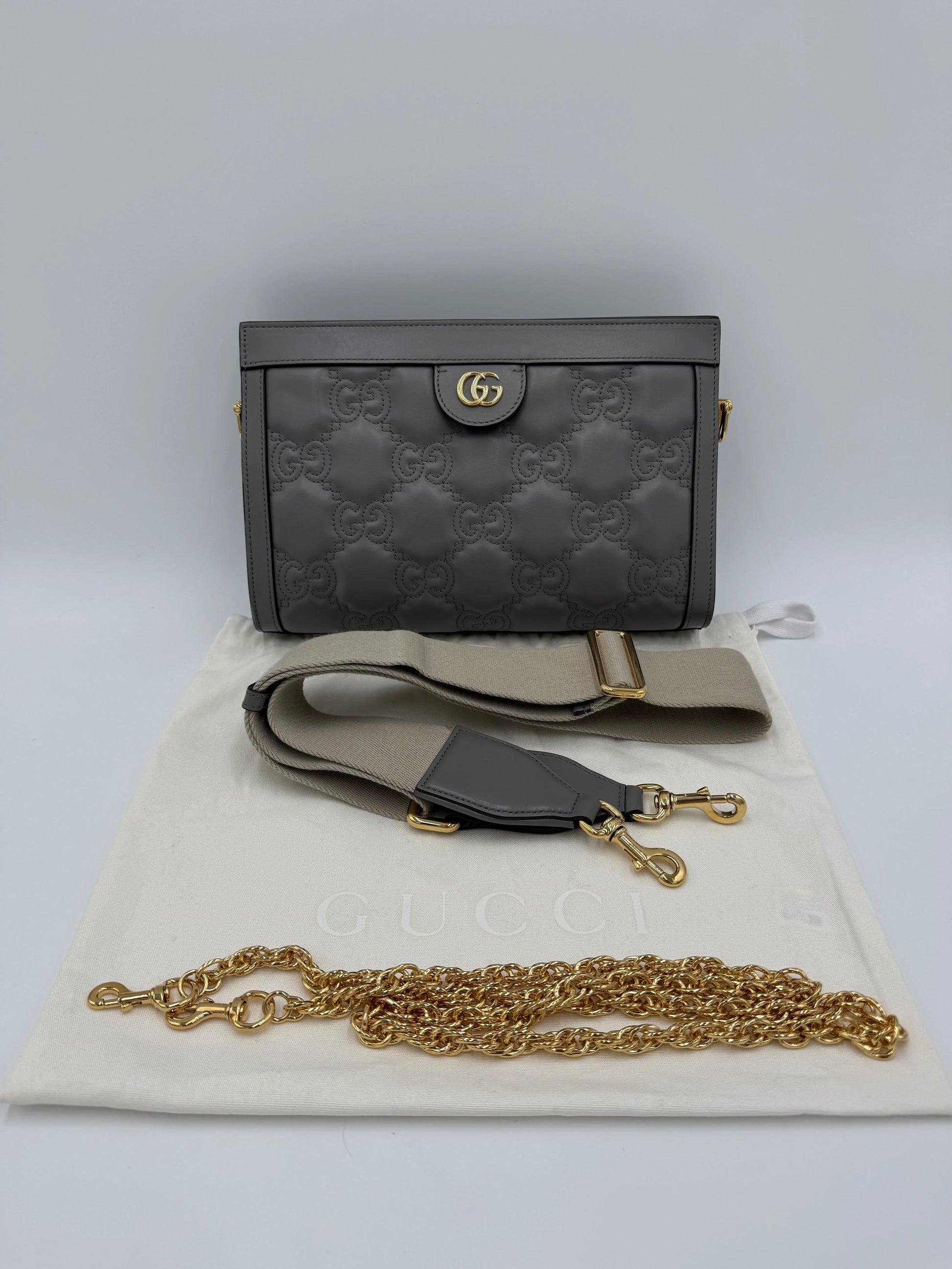 Gucci-Borsa-a-Tracolla-Ophidia-GG-Marmont-Piccola-in-Pelle-Matelass-Grigia-70314498883908 - Pally Vintage Closet