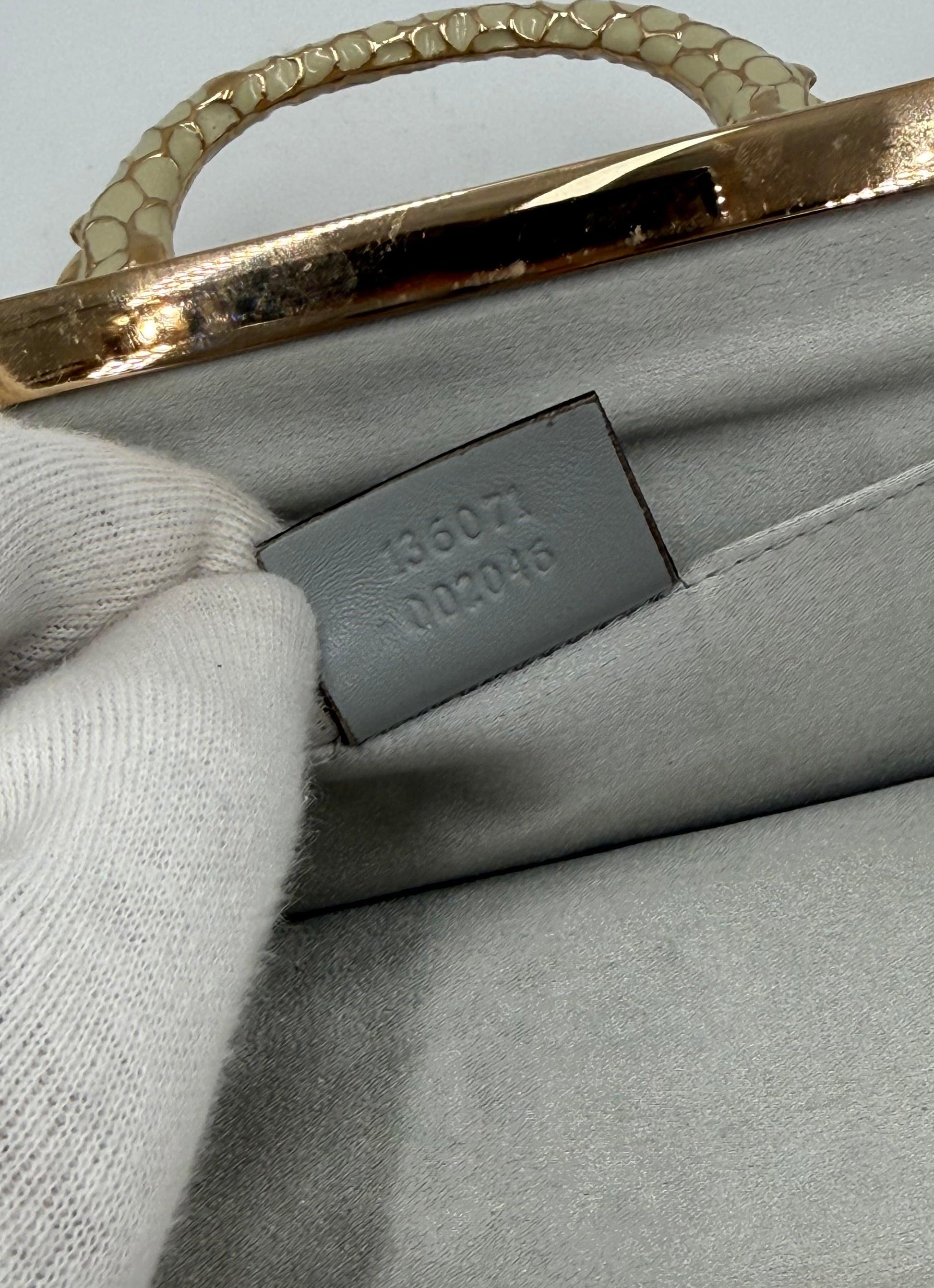 Gucci Borsa da Sera Dragon by Tom Ford in Edizione Limitata Perline Avorio - Pally Vintage Closet