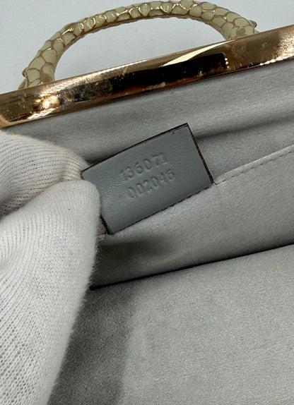Gucci Borsa da Sera Dragon by Tom Ford in Edizione Limitata Perline Avorio - Pally Vintage Closet