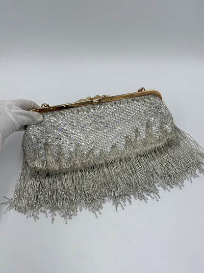 Gucci Borsa da Sera Dragon by Tom Ford in Edizione Limitata Perline Avorio - Pally Vintage Closet