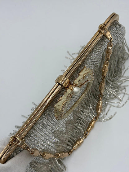Gucci Borsa da Sera Dragon by Tom Ford in Edizione Limitata Perline Avorio - Pally Vintage Closet