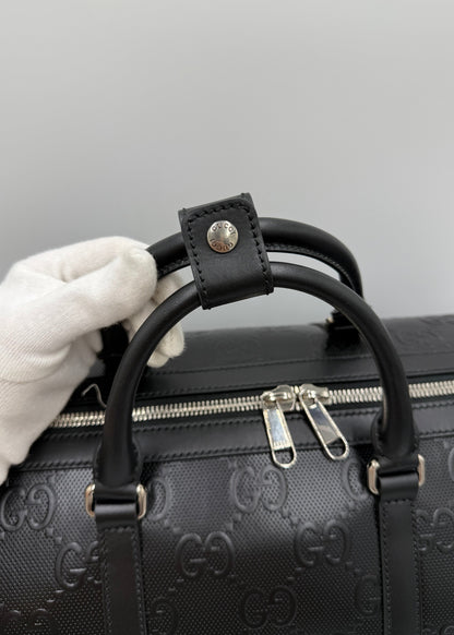 Gucci Borsone da Viaggio Jumbo GG Medio Nero
