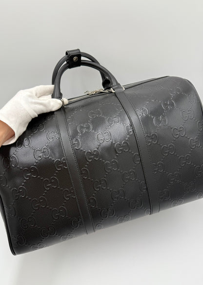 Gucci Borsone da Viaggio Jumbo GG Medio Nero