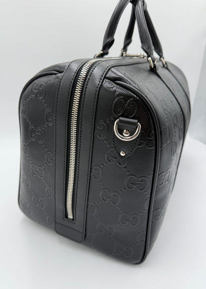 Gucci Borsone da Viaggio Jumbo GG Medio Nero